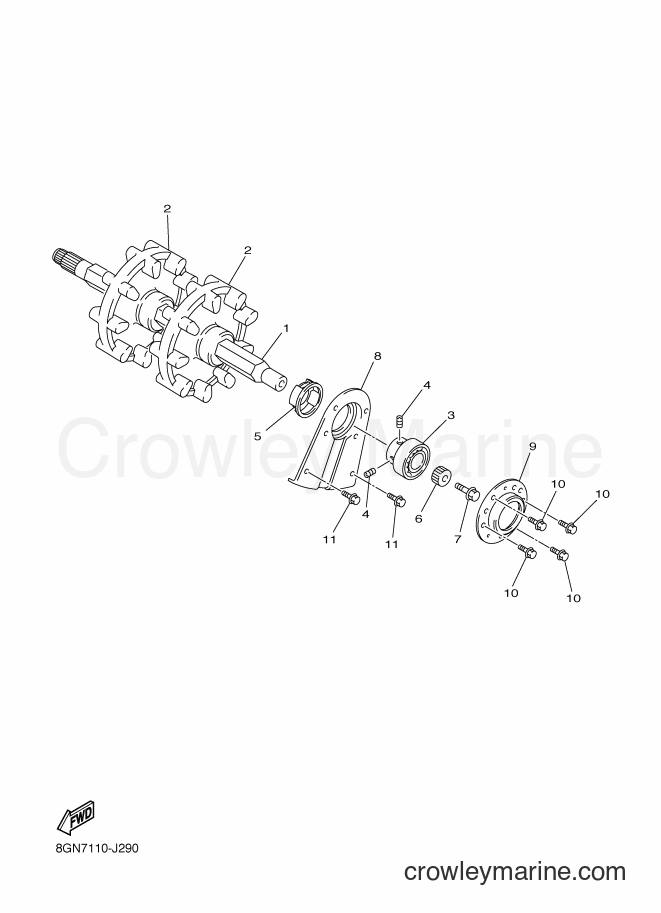 2011 Snowmobile RPZ50S - RPZ50S (8GN9) [020] - TRACK DRIVE 1