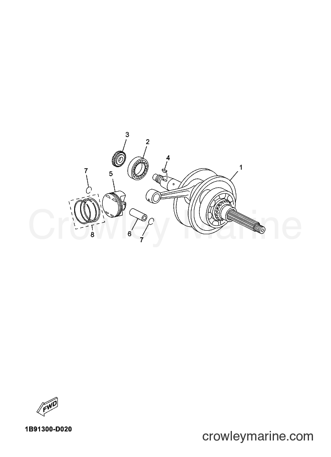 2013 Scooter YP125RA - YP125RA (2ABC) [060] - CRANKSHAFT & PISTON