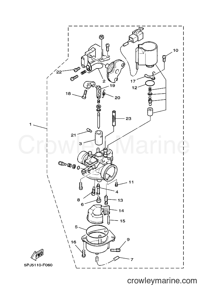 2009 Scooter YW50Y - YW50Y (5PN7) [010] - CARBURETOR