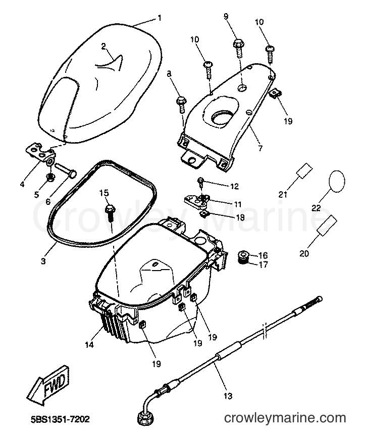 2001 Scooter YQ50 - YQ50 (5KH9) [010] - SEAT & CARRIER
