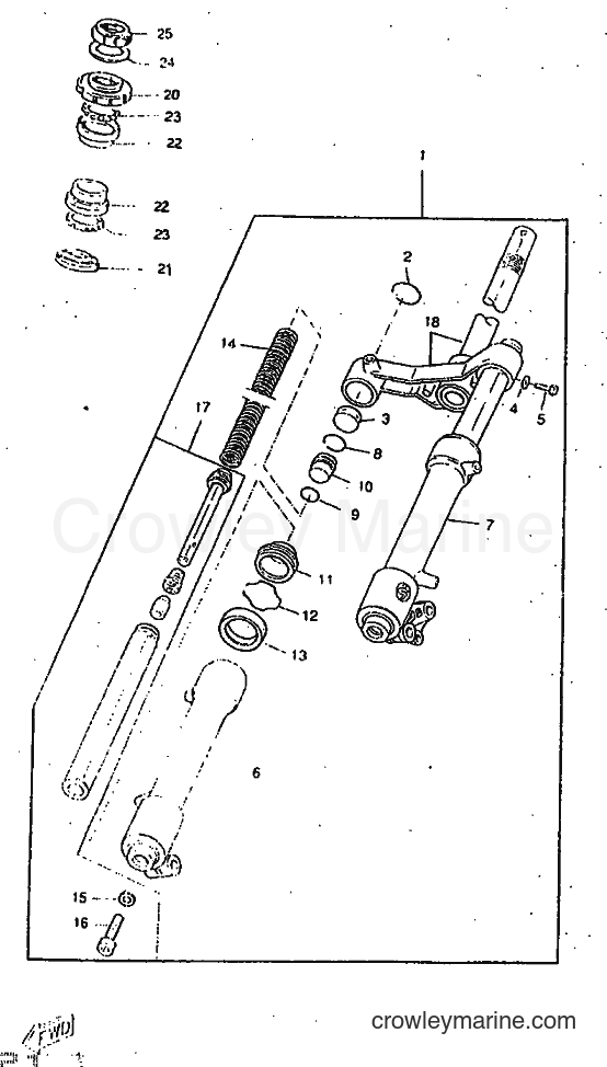Yamaha Motors CW50RSP (4WT3) [010] - FRONT FORK