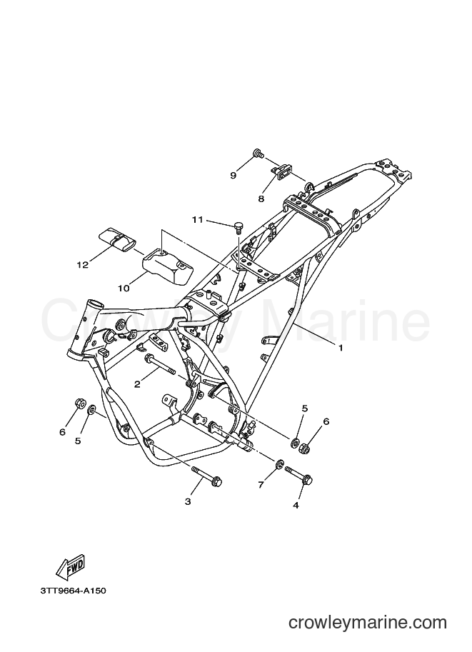 2002 Dirt Bike DT125 - DT125 (3TT9) [010] - FRAME