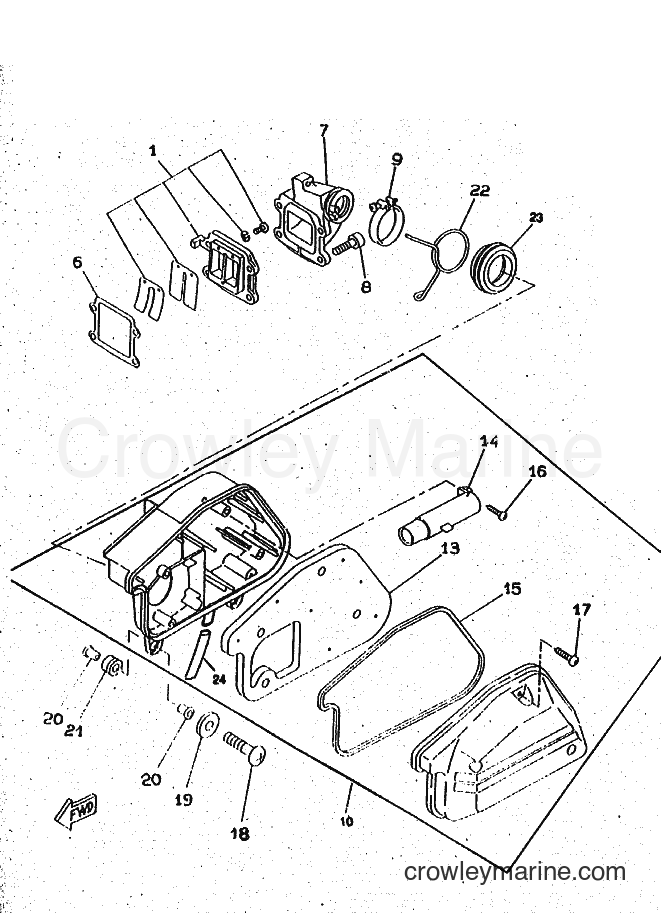 1996 Scooter CW50RSP - CW50RSP (4WS2) [010] - INTAKE