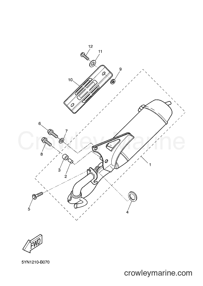 2003 Scooter CW50L - CW50L (5YA1) [030] - EXHAUST