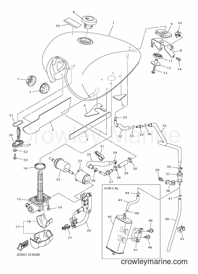 2016 Cruiser XVS950CU - XVS950CU (2DXH) [010] - FUEL TANK