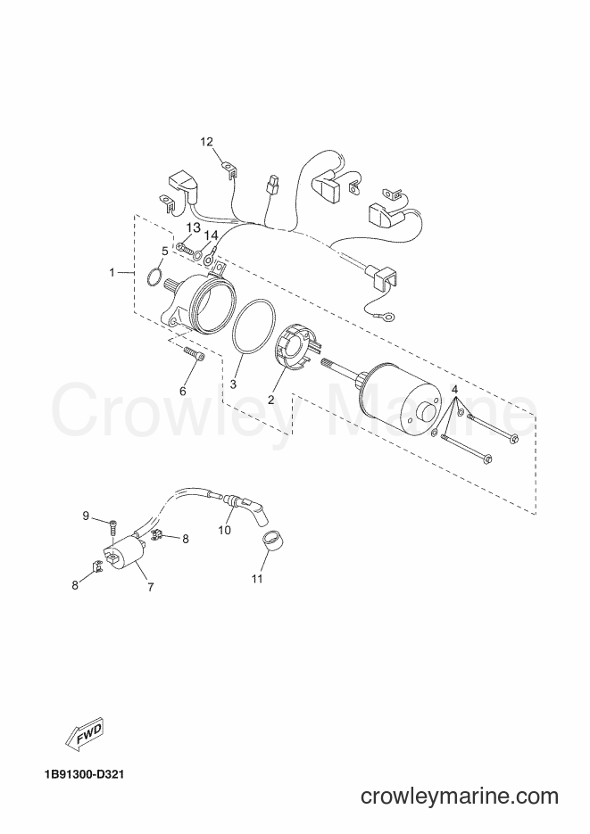 2006 Scooter YP125R - YP125R (1B91) [010] - STARTING MOTOR