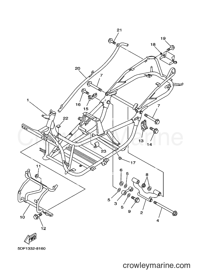 Yamaha Motors YP250D (5DF1) [010] - FRAME