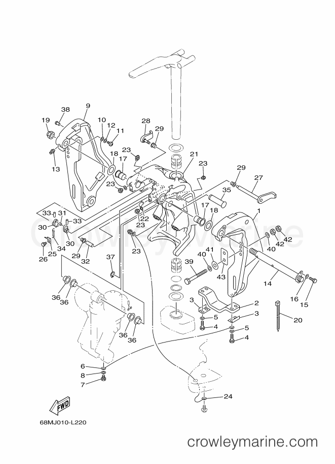 Yamaha Motors VMAX (68MJ) [020] - BRACKET 1