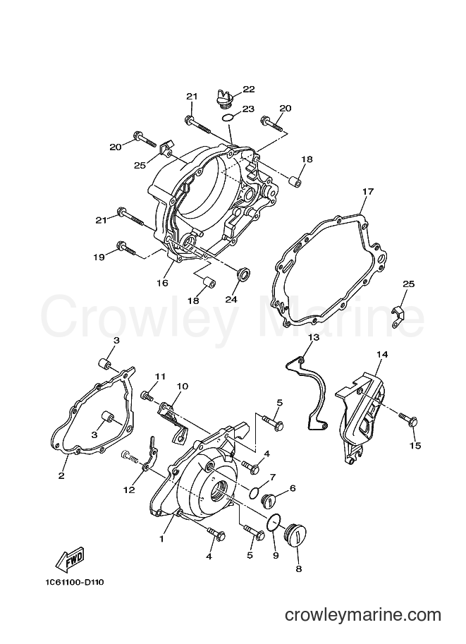 2018 Dirt Bike TT-R230 - TT-R230 (B68B) [010] - CRANKCASE COVER 1