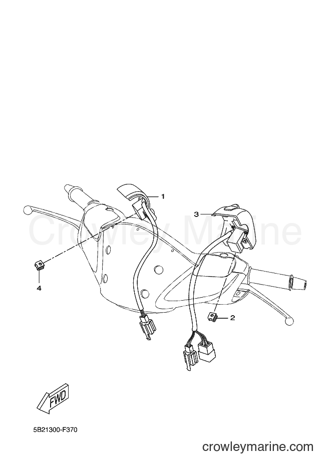 Yamaha Motors VP250 (5B2B) [030] - HANDLE SWITCH & LEVER