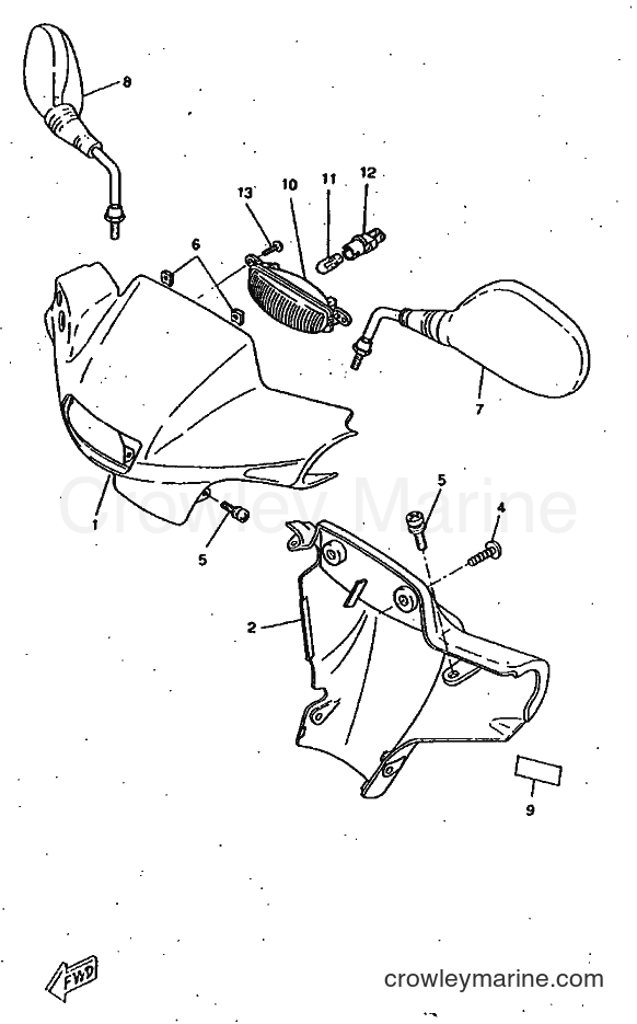 1997 Scooter CW50RSX - CW50RSX (5AA1) [999] - COWLING 1