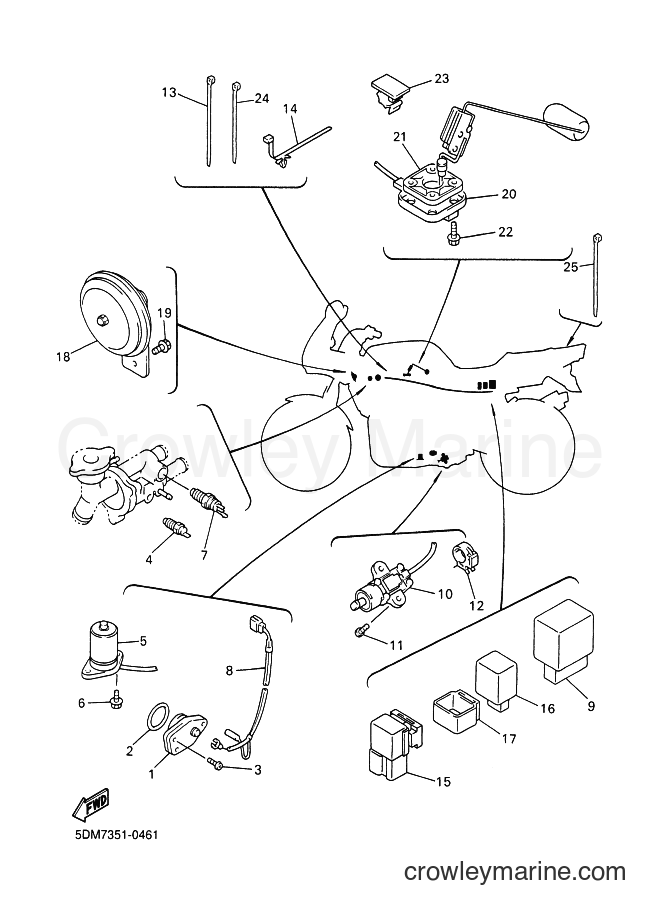 2000 Street Bike FZS600 - FZS600 (5DM7) [080] - ELECTRICAL 2