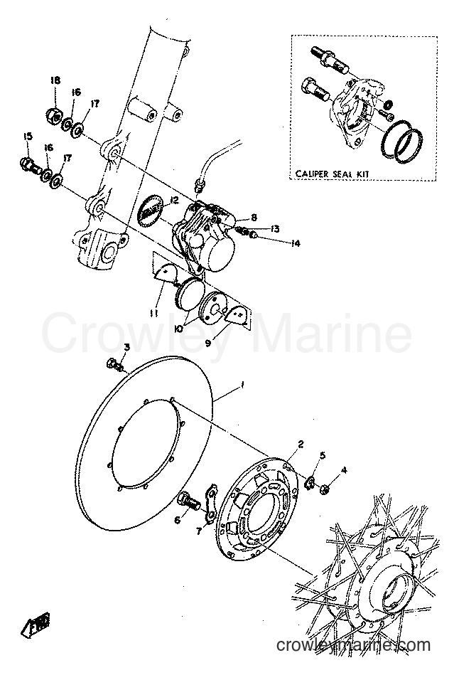 Yamaha Motors RD250 (RD0) [999] - BRAKE