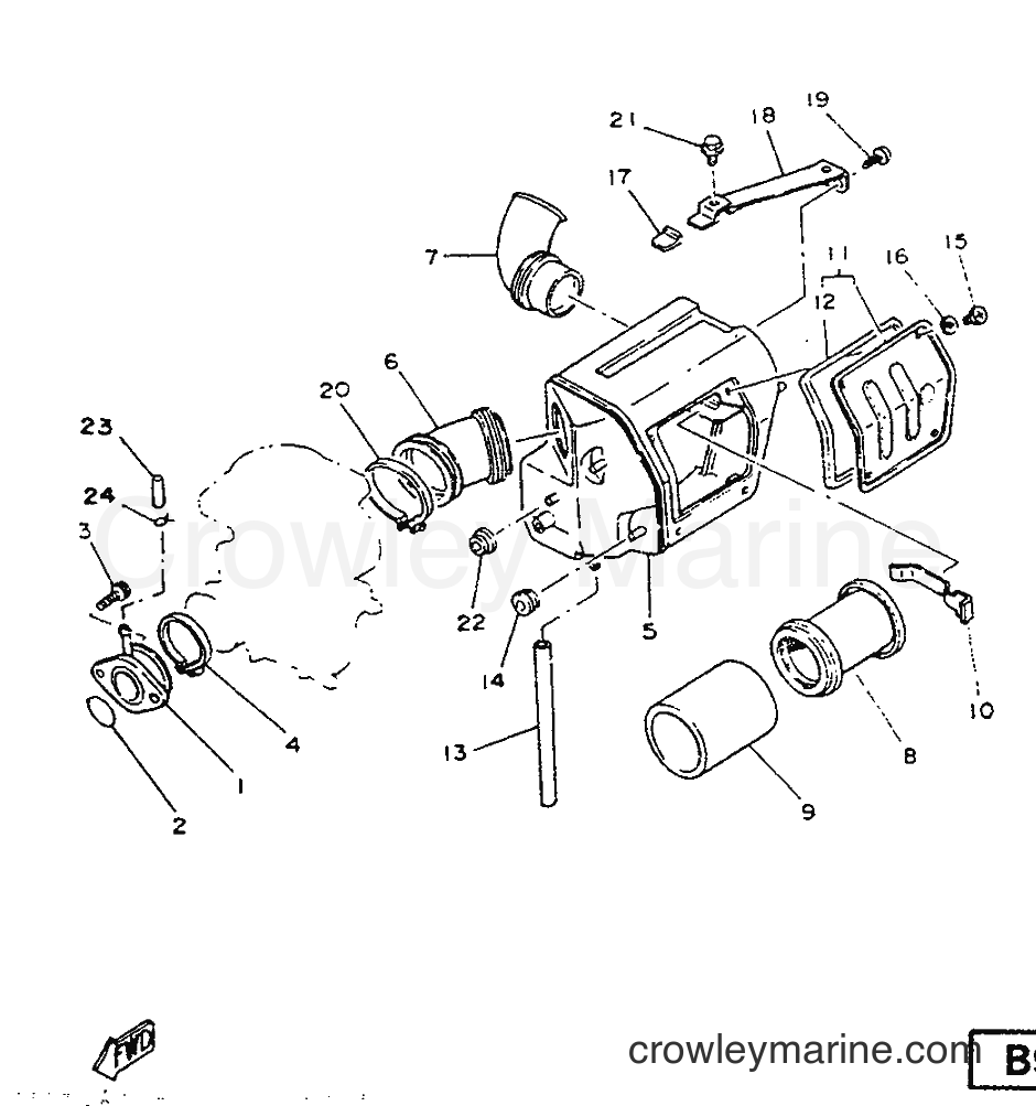 1987 Street Bike SR125 - SR125 (2JW) [999] - INTAKE