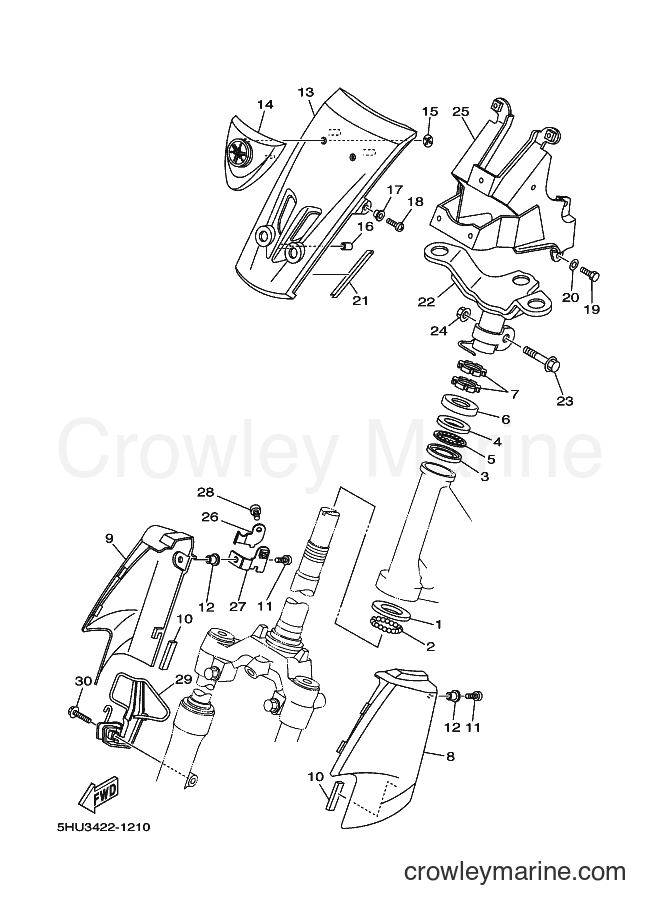 Yamaha Motors T105SE (5HU5) [010] - STEERING 2