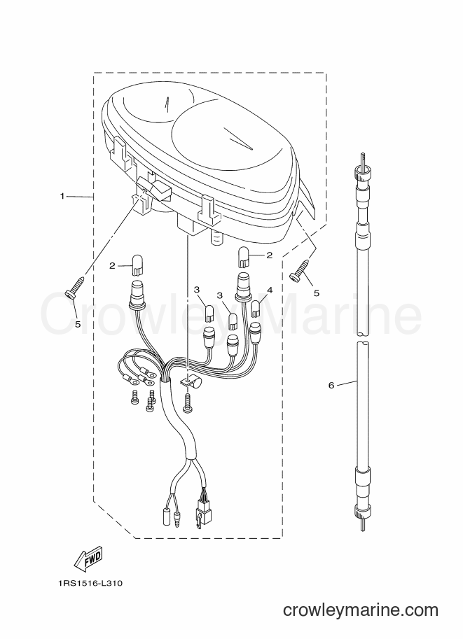 Yamaha Motors XC100E (1RS1) [010] - METER