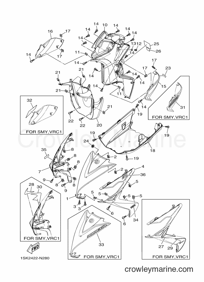 2014 Scooter AL125FC - AL125FC (1SK2) [010] - LEG SHIELD
