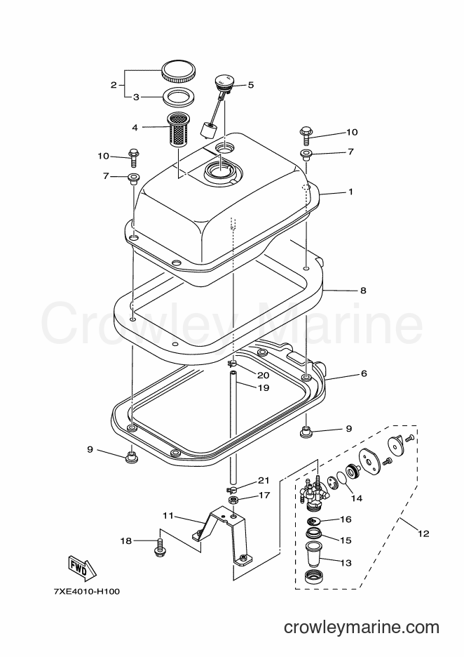 2010 Snowblower YS1070T - YS1070T (7XE4) [010] - FUEL TANK