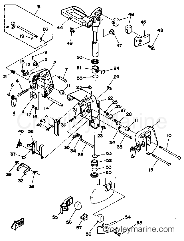 Yamaha Motors 6LF - BRACKET