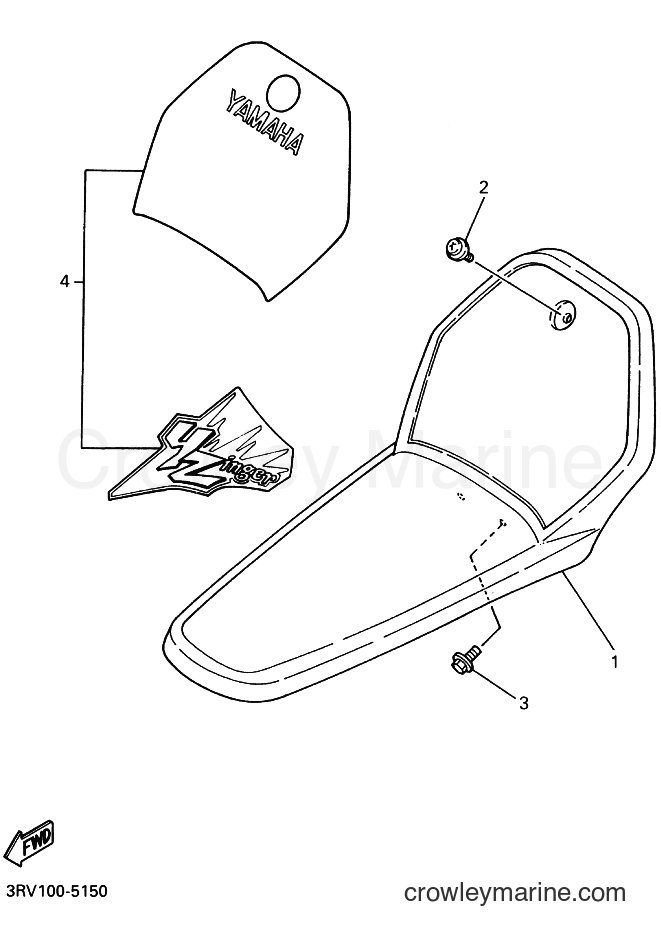 1995 Dirt Bike PW80 - PW80 (4BC5) [050] - FRONT FENDER
