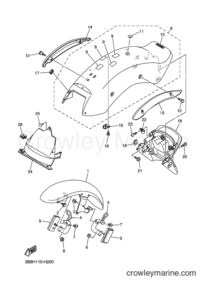 Yamaha Motors XVS1100 (3B8K) [010] - FENDER