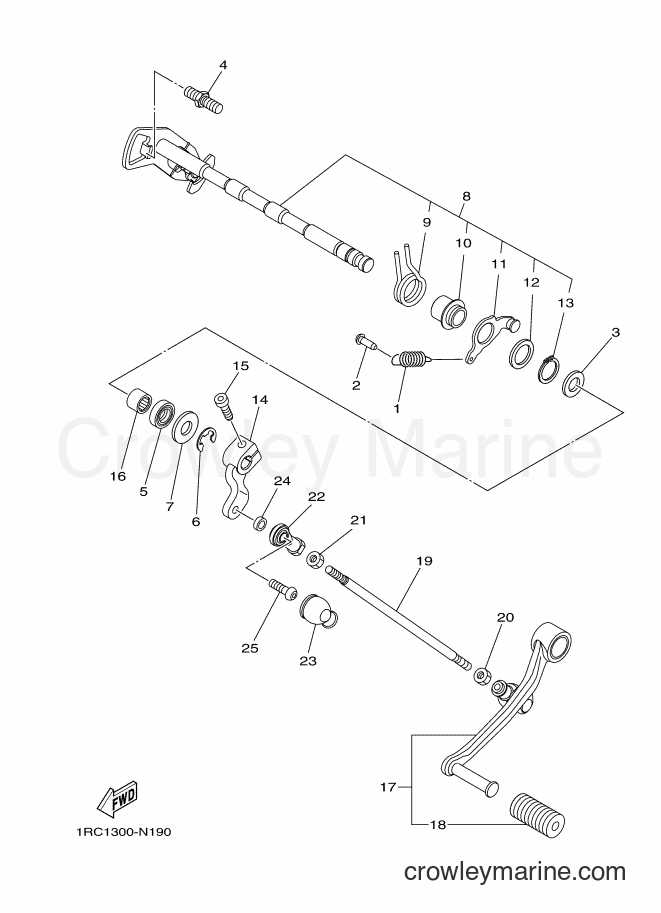 2016 Street Bike MT09A - MT09A (2DRN) [010] - SHIFT SHAFT