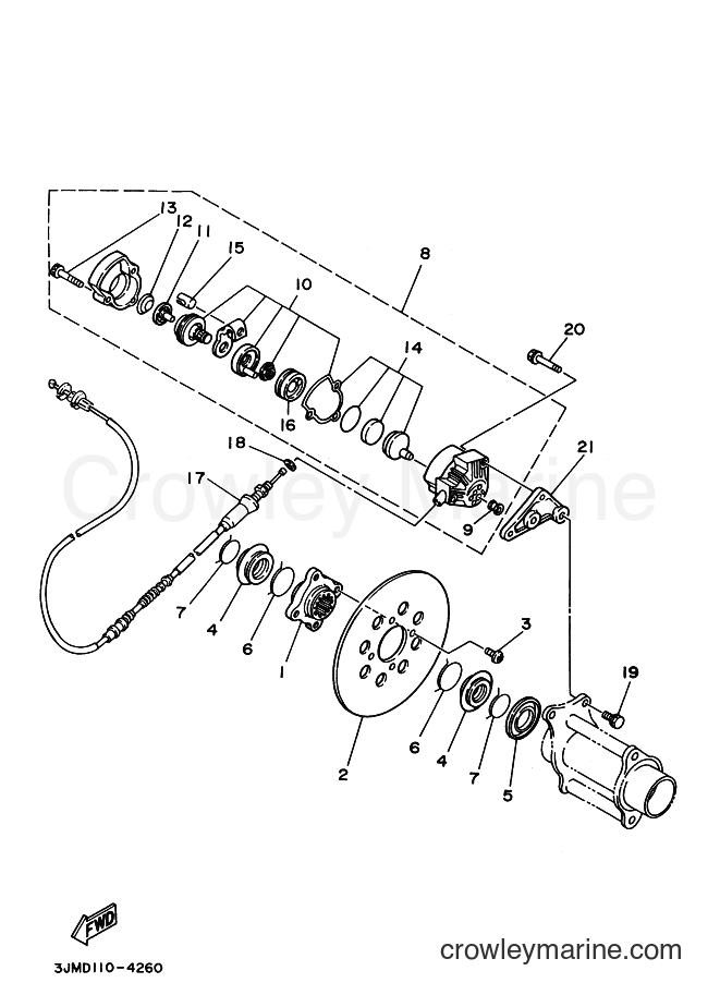 2000 ATV YFS200 - YFS200 (5KJ2) [010] - REAR BRAKE
