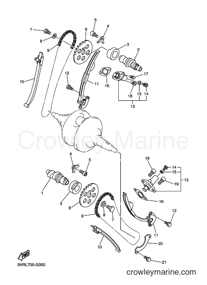 2017 Cruiser XVS250 - XVS250 (19D9) [010] - CAMSHAFT & CHAIN