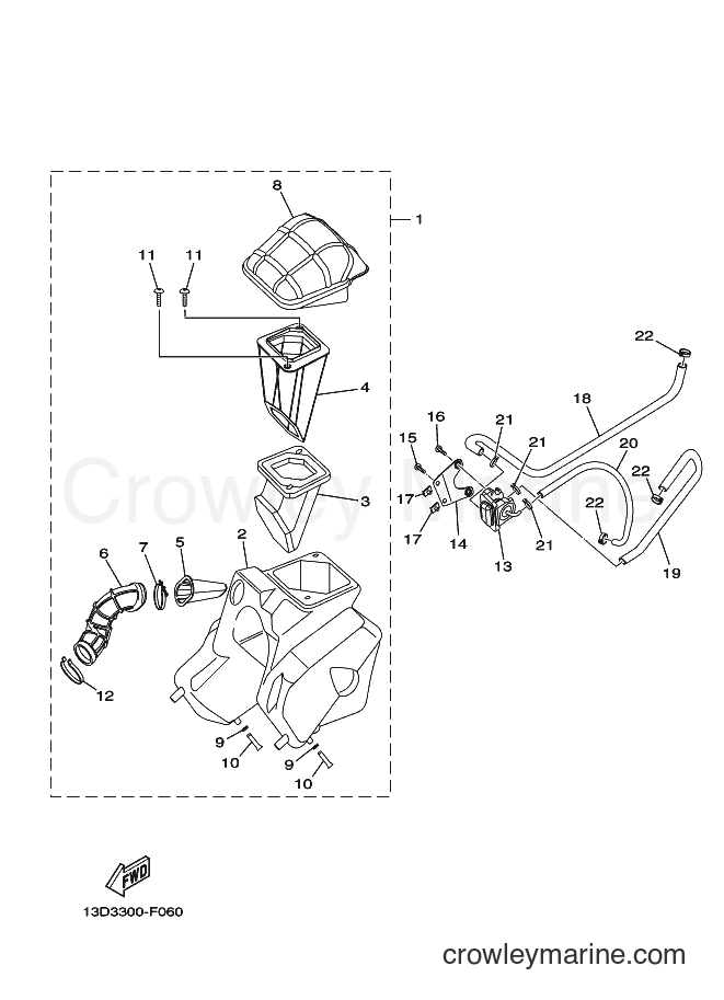 2008 Dirt Bike XT125R - XT125R (13D5) [010] - INTAKE