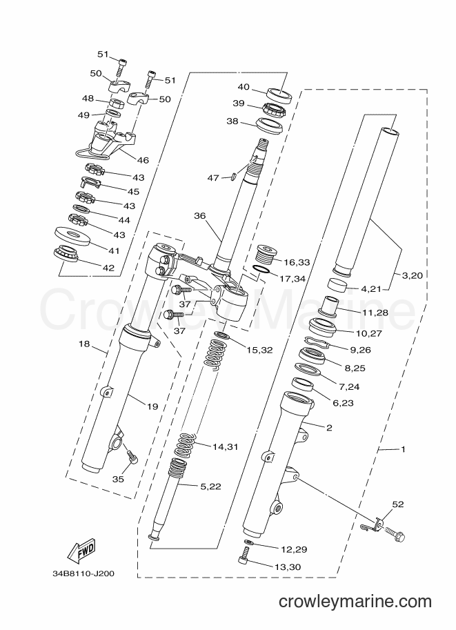 2015 Maxi-Scooter YP400 - YP400 (34BX) [010] - STEERING