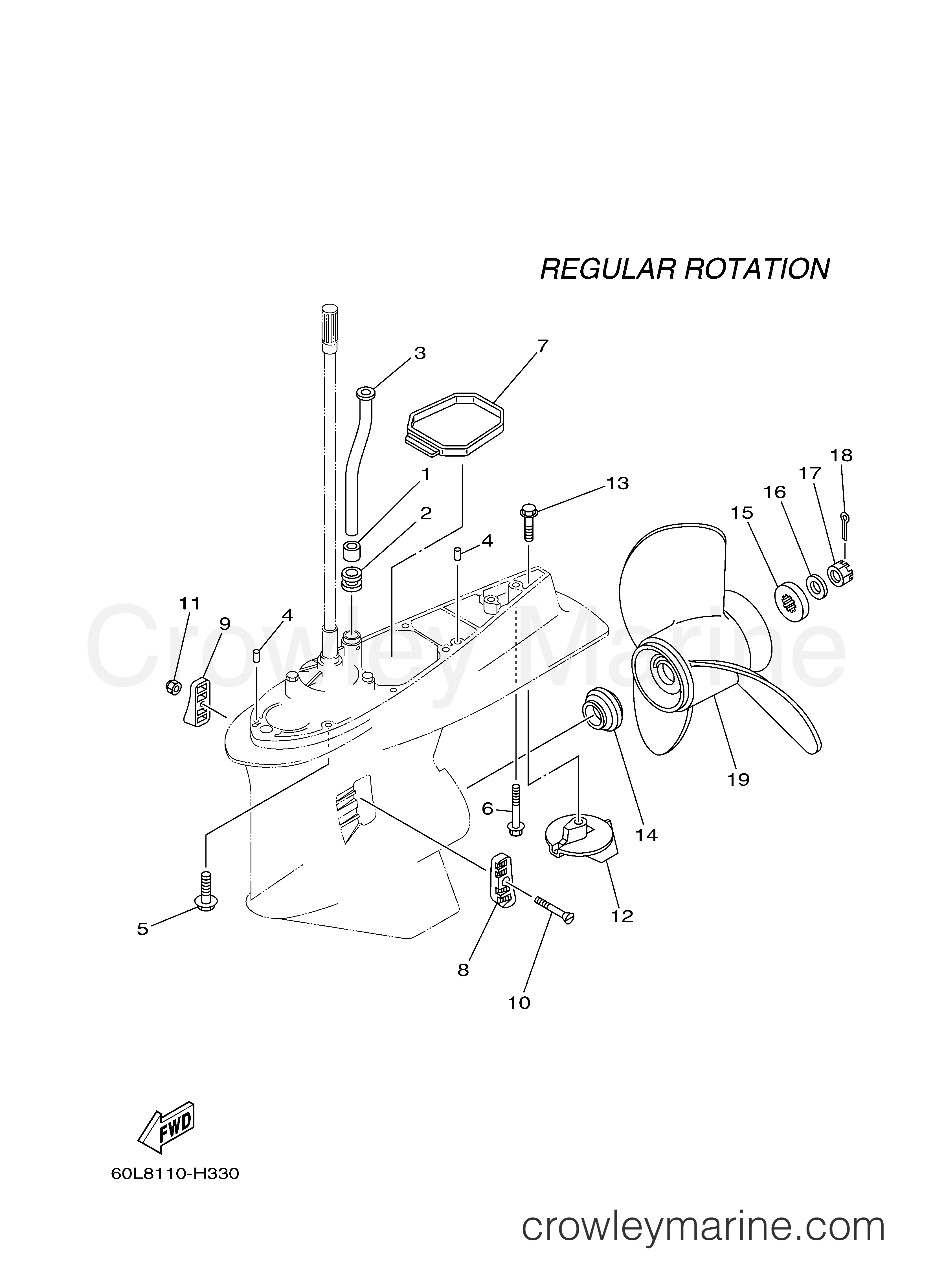 Yamaha Motors F200TXR - LOWER CASING DRIVE 2