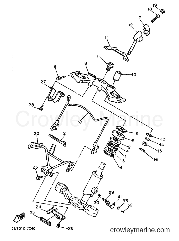 1988 Cruiser XV535 - XV535 (2YL) [99A] - STEERING