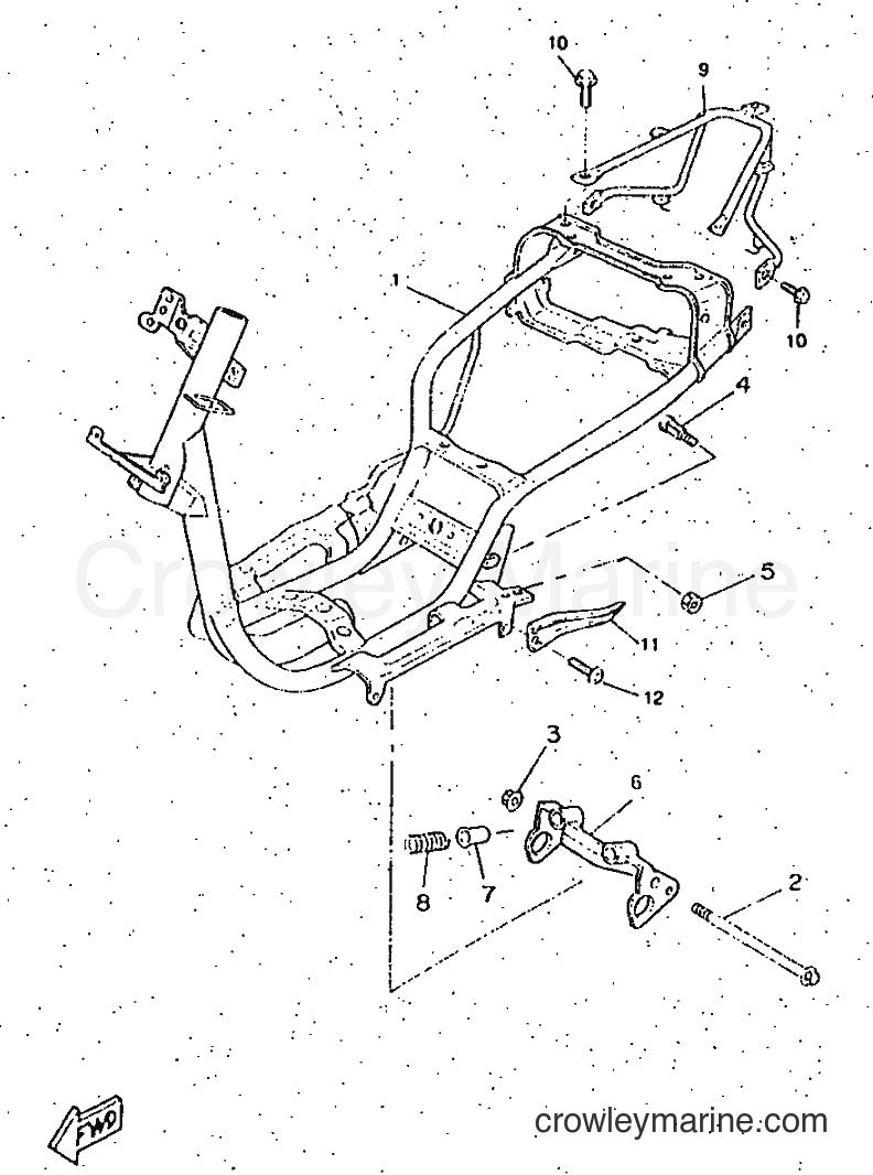 1997 Scooter CW50RS - CW50RS (4TDA) [999] - FRAME