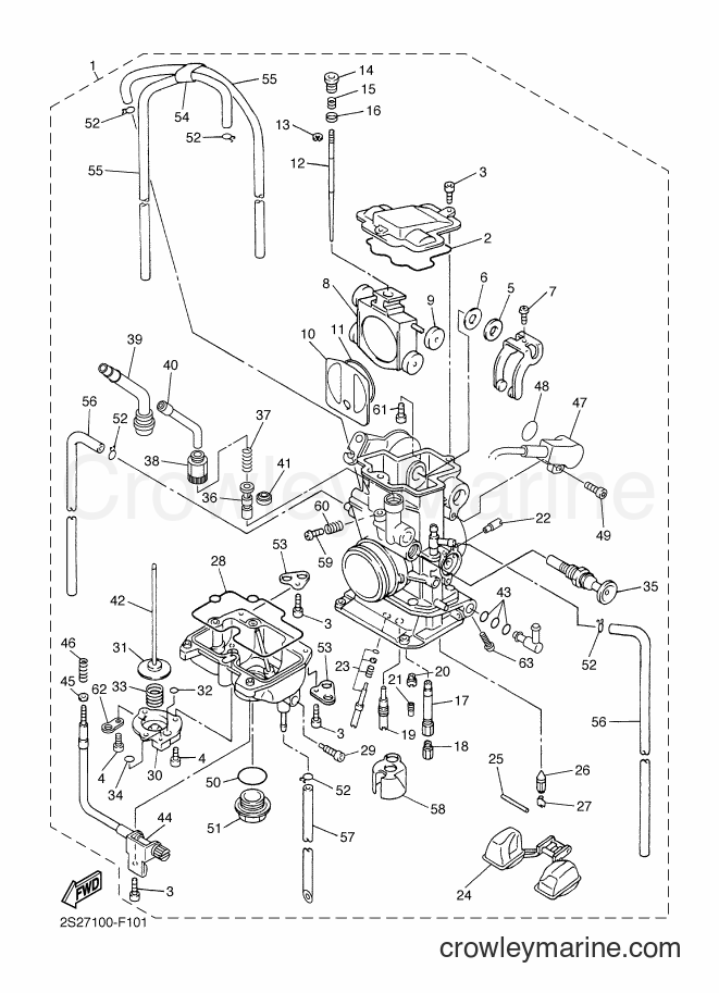 2011 Dirt Bike YZ250F - YZ250F (17DE) [010] - CARBURETOR