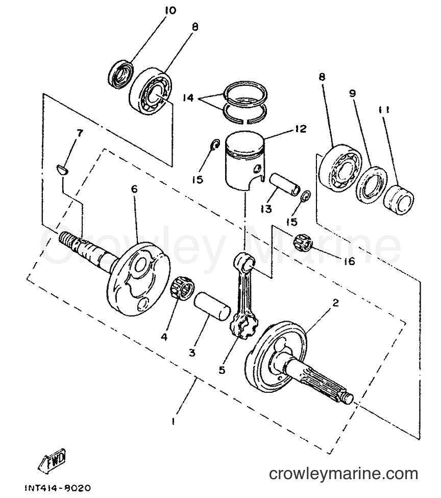 1990 Scooter CT50S - CT50S (3NT7) [999] - CRANKSHAFT & PISTON