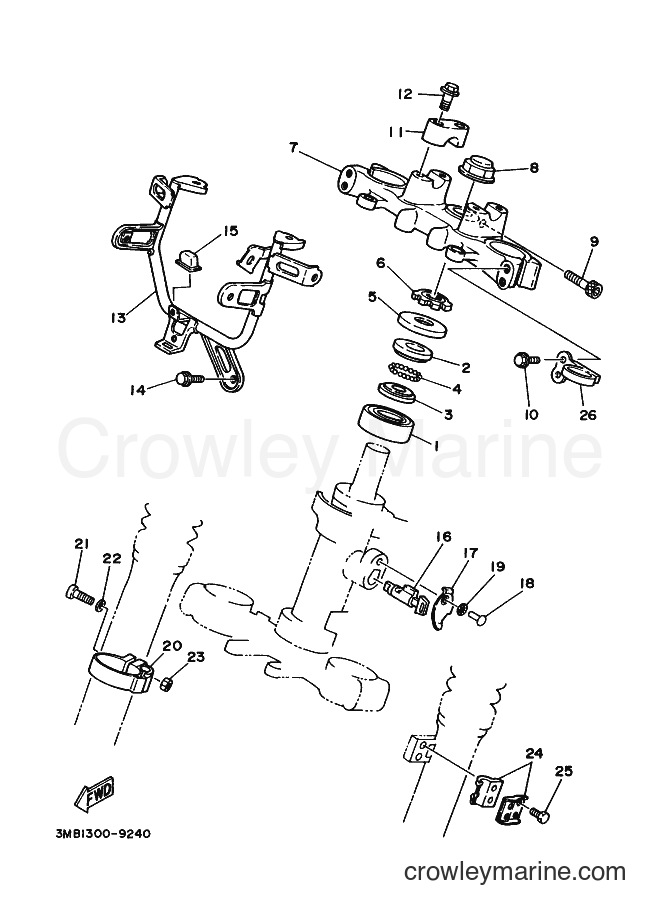2000 Dirt Bike DT125R - DT125R (3RMJ) [080] - STEERING
