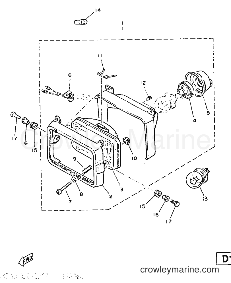 Yamaha Motors DT125LC (2AJ) [999] - FARO DELANTERO