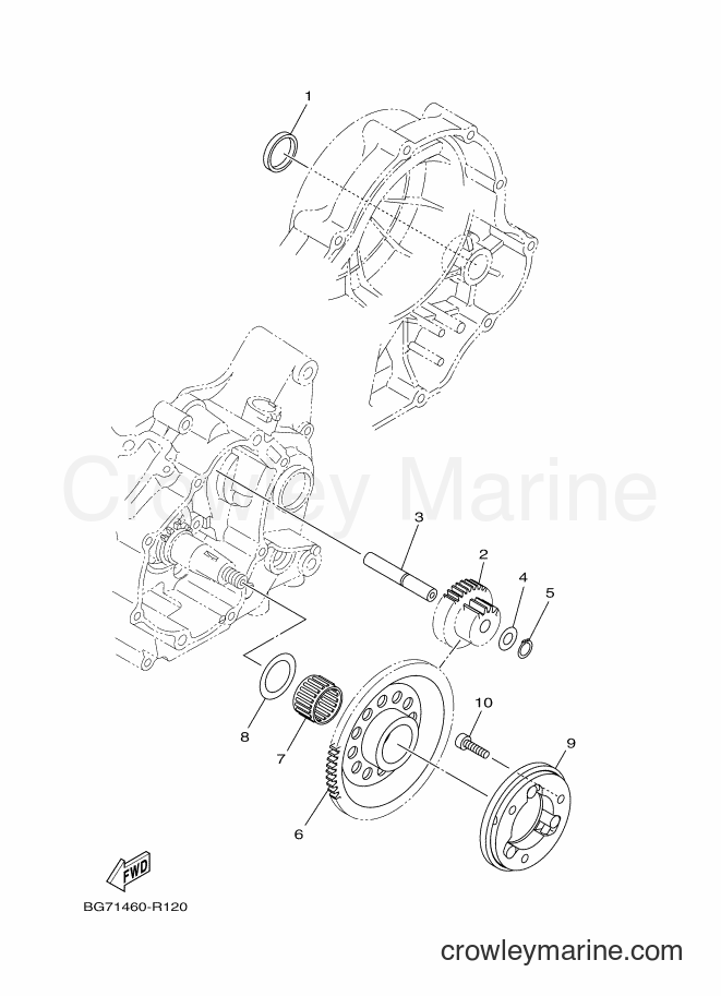 2017 Street Bike TFX150 - TFX150 (B482) [010] - STARTER CLUTCH