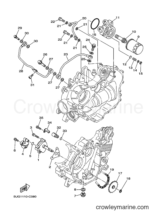2004 ATV YXR660F - YXR660F (5UG2) [990] - OIL PUMP