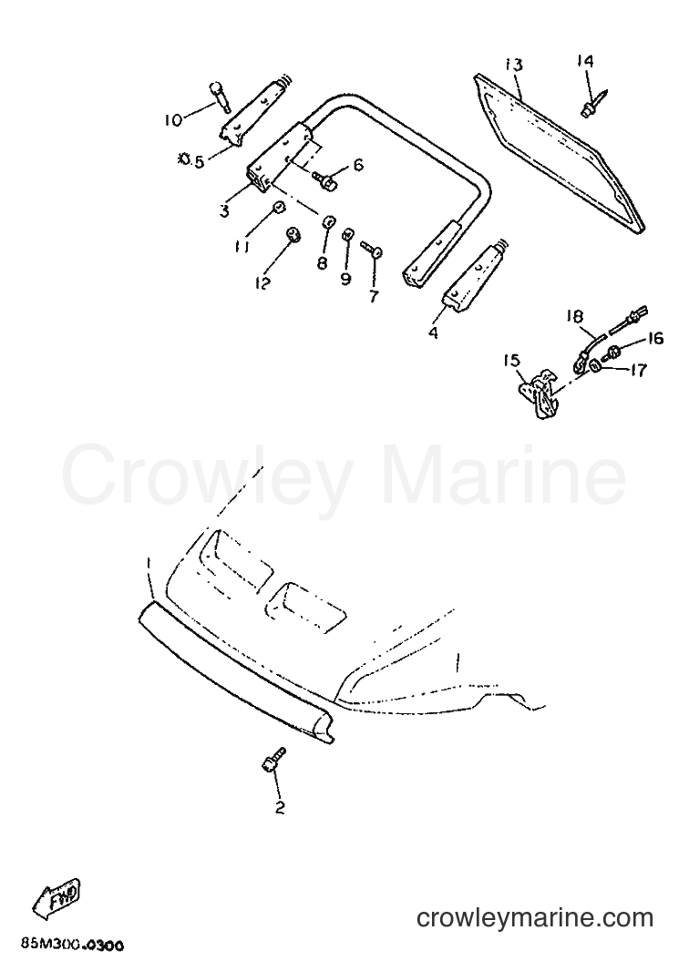 Yamaha Motors CS340P (85M2) [999] - BUMPER