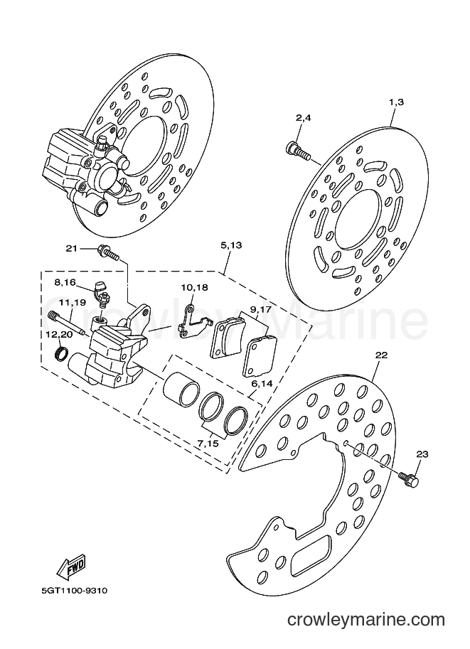 2000 ATV YFM600FWA - YFM600FWA (5GTB) [020] - FRONT BRAKE