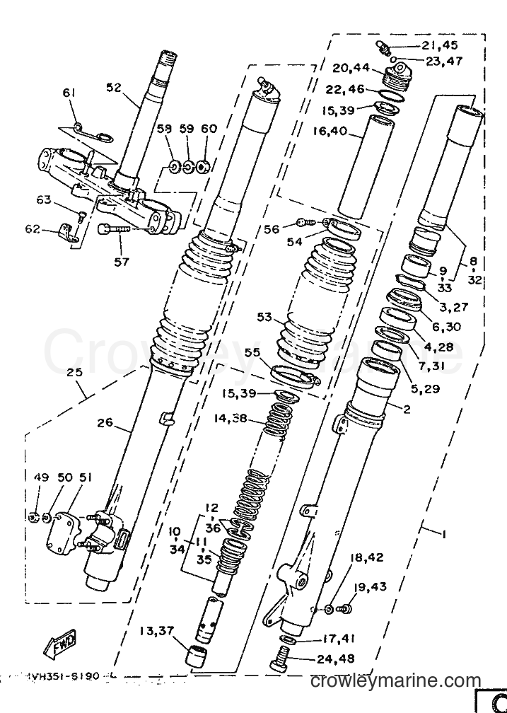 1986 Dirt Bike IT200S - IT200S (1VH) [999] - FRONT FORK