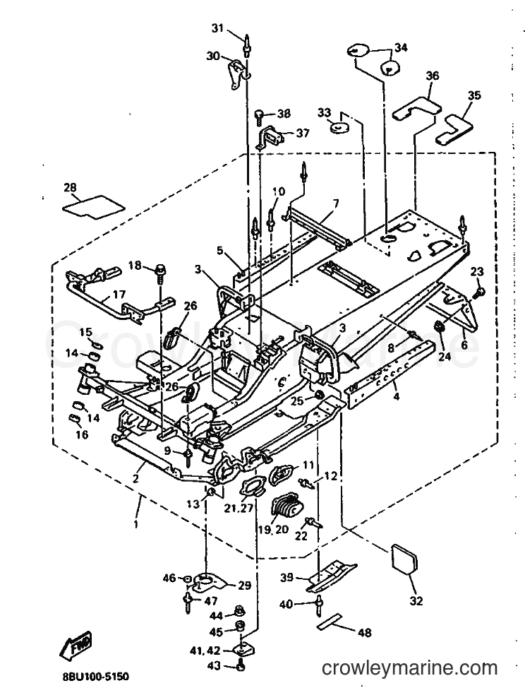Yamaha Motors VX800 (8BU1) [999] - FRAME