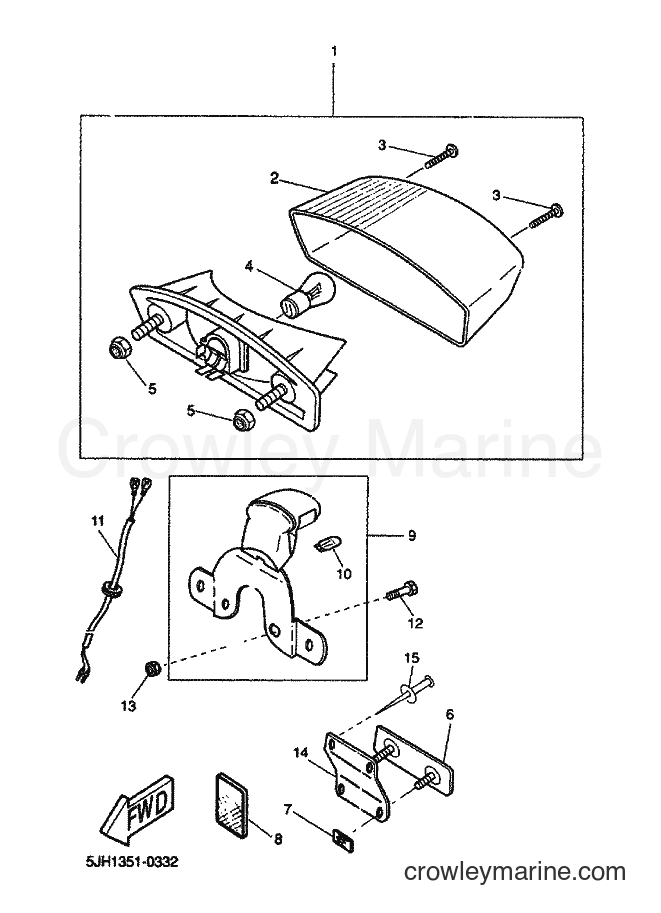 2000 Scooter EW50 - EW50 (5JH1) [020] - TAILLIGHT