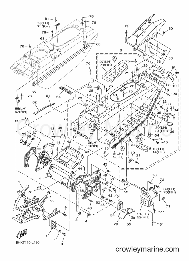 Yamaha Motors RFX10R (8GL7) [020] - FRAME