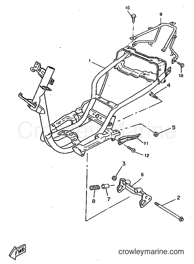 1998 Scooter CW50RSX - CW50RSX (5BG2) [999] - FRAME