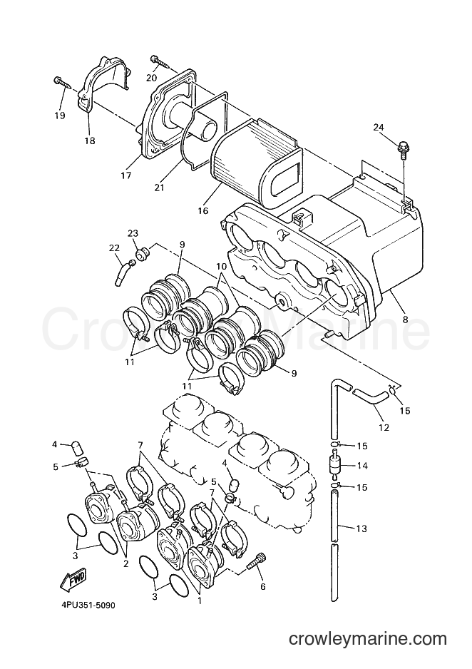 1998 Street Bike XJR1200SP - XJR1200SP (4PUB) [070] - INTAKE