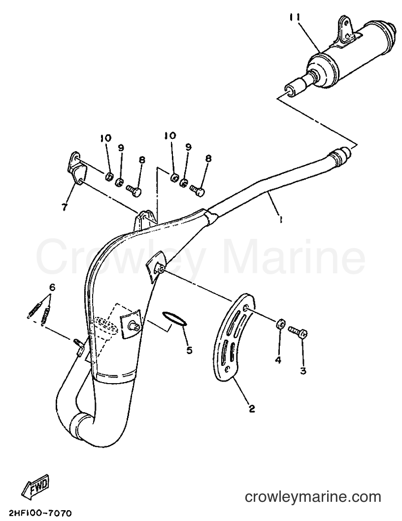 1989 Dirt Bike YZ80 - YZ80 (3MM1) [010] - EXHAUST