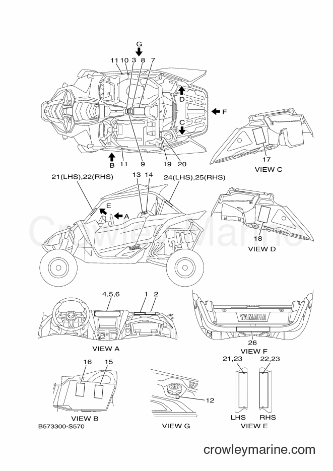 2017 ATV YXZ1000ETS - YXZ1000ETS (B577) [010] - EMBLEM & LABEL 1