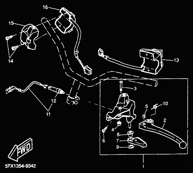 Yamaha Motors CW50RS (5FXM) [020] - HANDLE SWITCH & LEVER